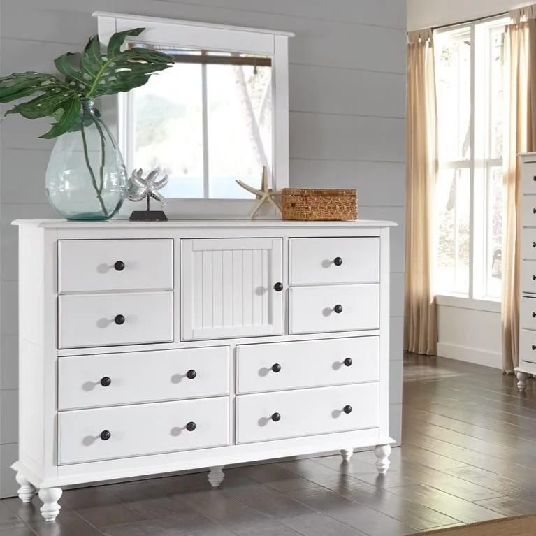 John Thomas Cottage BD072038x1+BD072050x1 Cottage Dresser and Mirror